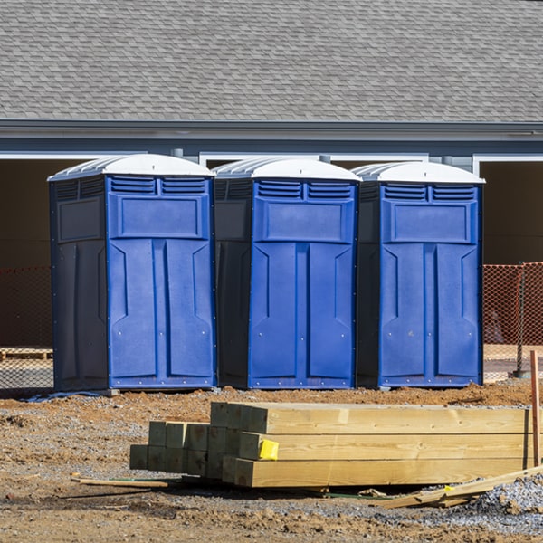 what is the expected delivery and pickup timeframe for the porta potties in Fall River WI